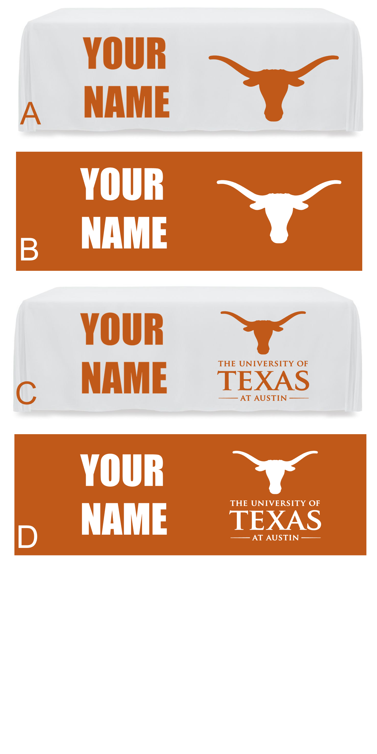 University of Texas Signing Day Tablecloth Custom