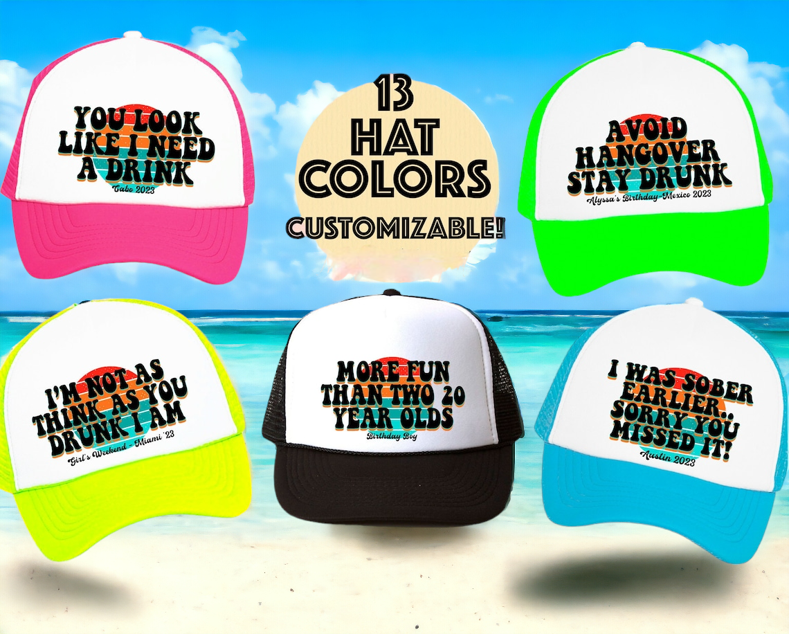 Retro Girls Trucker hats